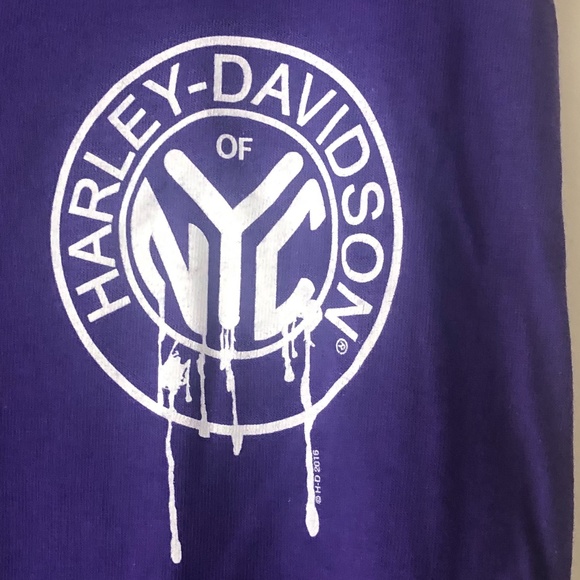 Harley Davidson OF NYC , CUT OFF T-SHIRT , L - Picture 2 of 6